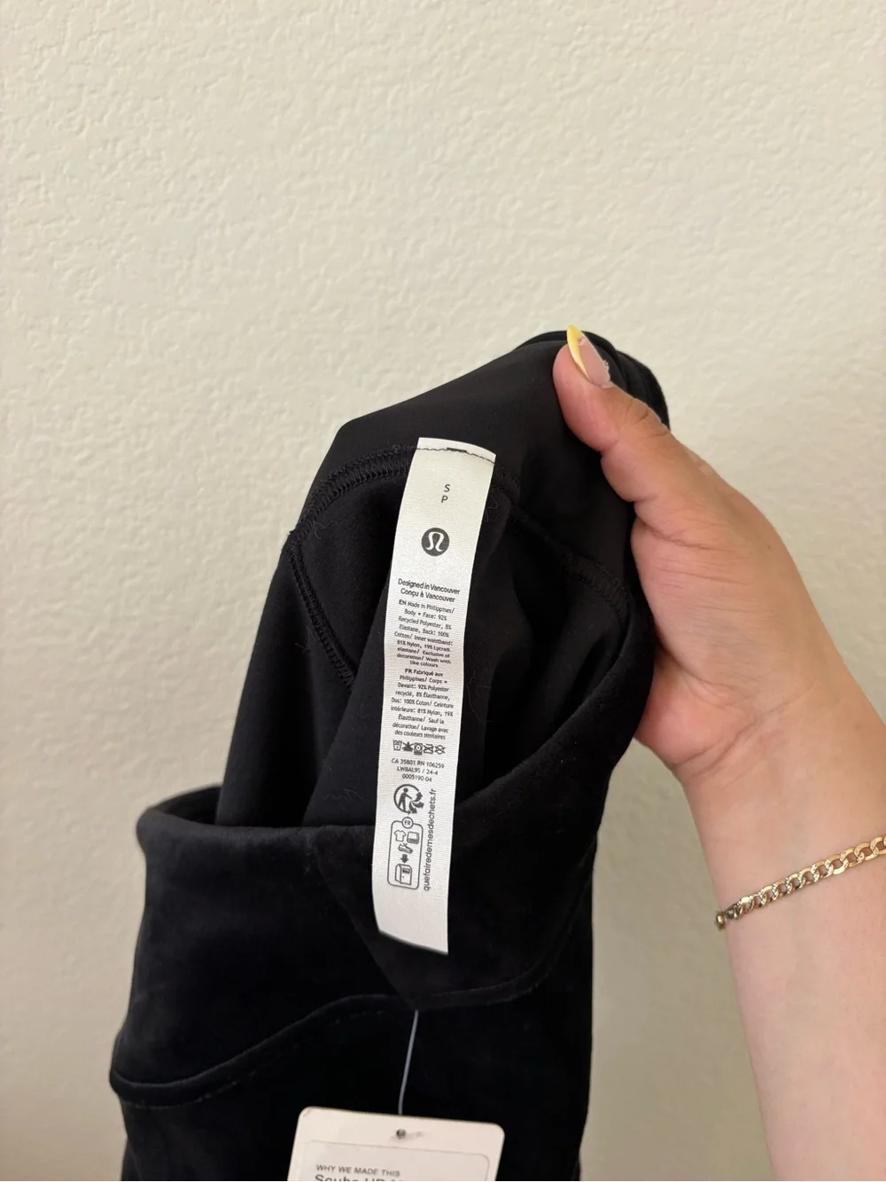 lululemon athletica Black Suede-Look Mini Skirt